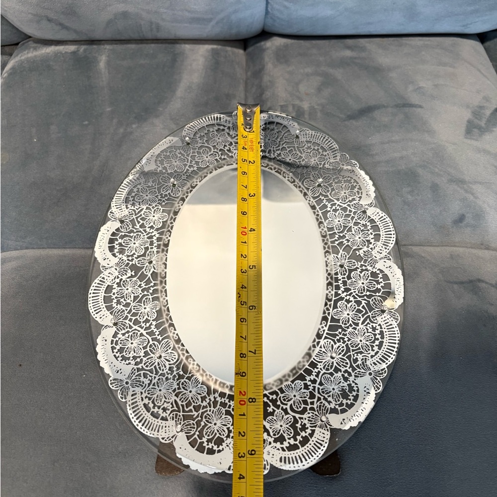 Elegant Lace Design easel Mirror